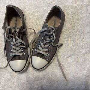 Converse Gray Canvas Sneakers